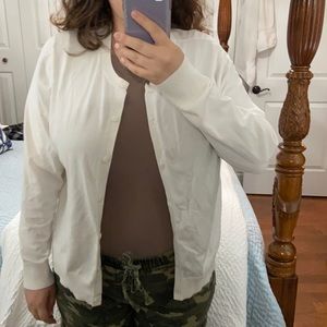 Banana republic white cardigan